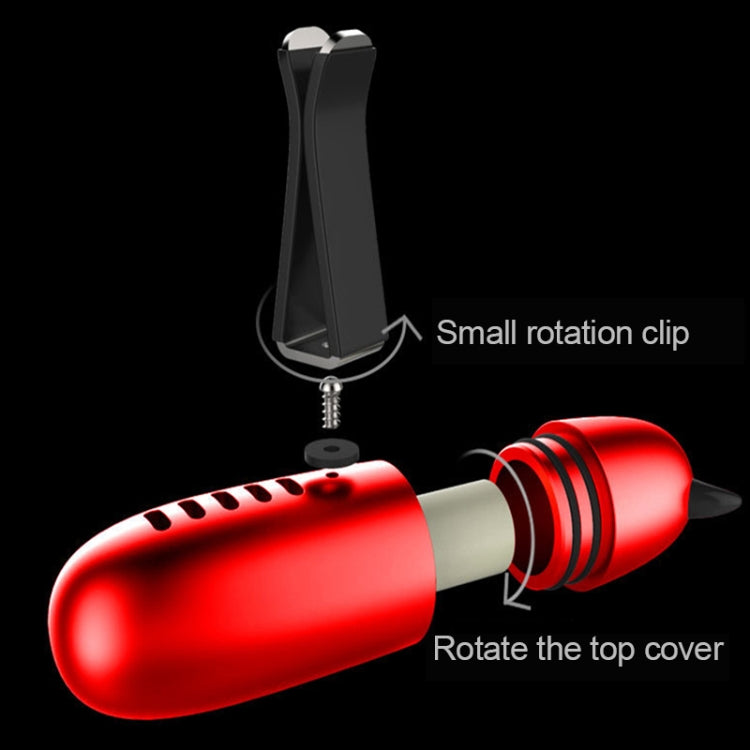 General Metal Car Aromatherapy Automotive Aromatherapy Clamp Air Purifier Humidifier (Red) by buy2fix