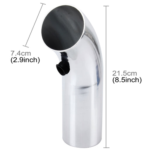Universal  Air Intake Pipe Super Power Flow Air Intakes Short Cold Racing Aluminium Air Intake Pipe Hose with Cone Filter Kit System (Silver) - Air Intake System by buy2fix | Online Shopping UK | buy2fix