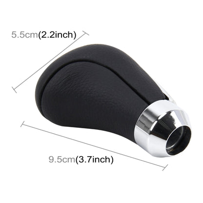 Universal Car Leather Metal Gear Shift Knob Modified Car Auto Transmission Shift Lever Knob(Black) - Shift Knob by buy2fix | Online Shopping UK | buy2fix