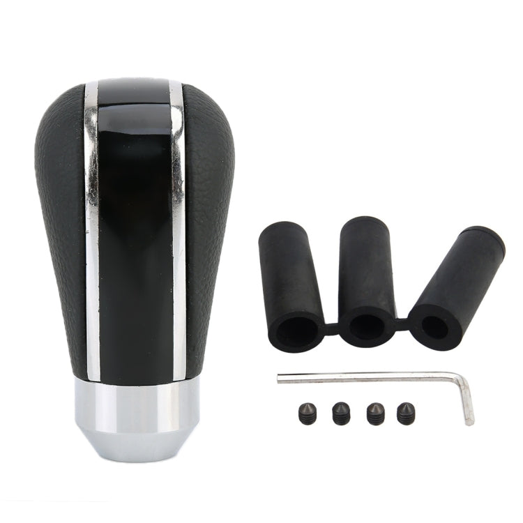 Universal Car Leather Metal Gear Shift Knob Modified Car Auto Transmission Shift Lever Knob(Black) - Shift Knob by buy2fix | Online Shopping UK | buy2fix
