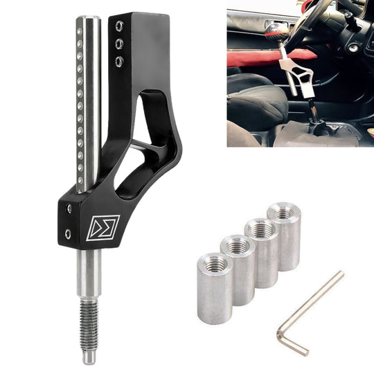 Modification de voiture rehaussant le levier de changement de vitesse tige d'extension réglable en hauteur levier de changement de vitesse avec adaptateurs pour Honda (noir)