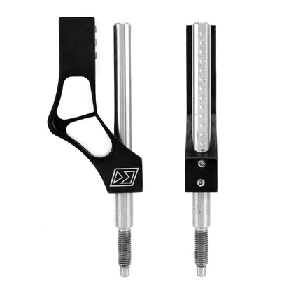 Car Modification Heightening Gear Shifter Extension Rod Adjustable Height Adjuster Lever Shift Lever with Adapters for Honda(Black) by buy2fix