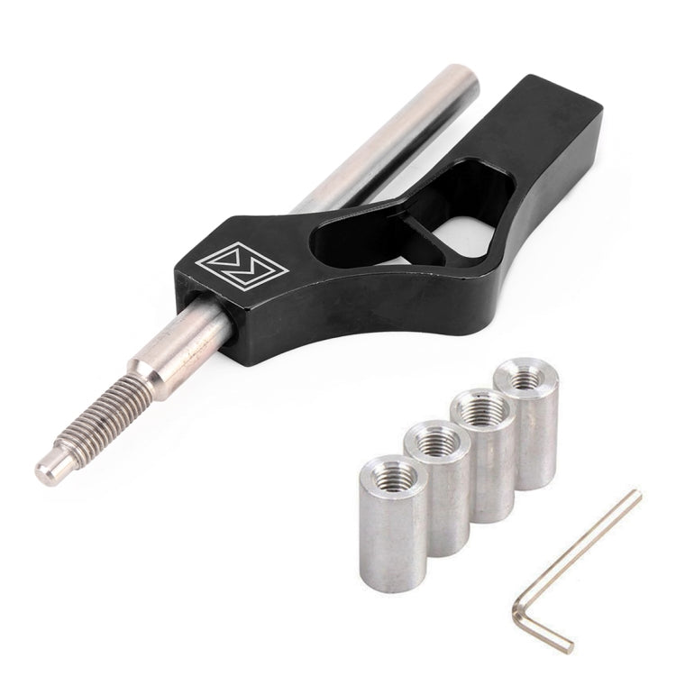 Car Modification Heightening Gear Shifter Extension Rod Adjustable Height Adjuster Lever Shift Lever with Adapters for Honda(Black) by buy2fix