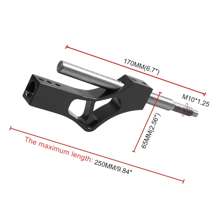 Car Modification Heightening Gear Shifter Extension Rod Adjustable Height Adjuster Lever Shift Lever with Adapters for Honda(Red) by buy2fix