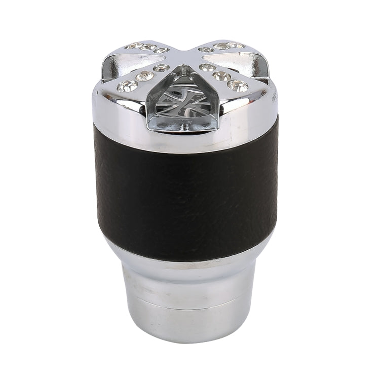 Universal Car Diamond Gear Shift Knob Modified Car Gear Shift Knob Auto Transmission Shift Lever Knob Gear Knobs(Silver) by buy2fix