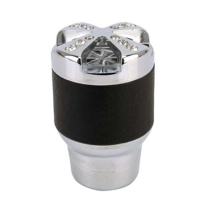 Universal Car Diamond Gear Shift Knob Modified Car Gear Shift Knob Auto Transmission Shift Lever Knob Gear Knobs(Silver) by buy2fix