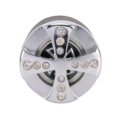 Universal Car Diamond Gear Shift Knob Modified Car Gear Shift Knob Auto Transmission Shift Lever Knob Gear Knobs(Silver) by buy2fix