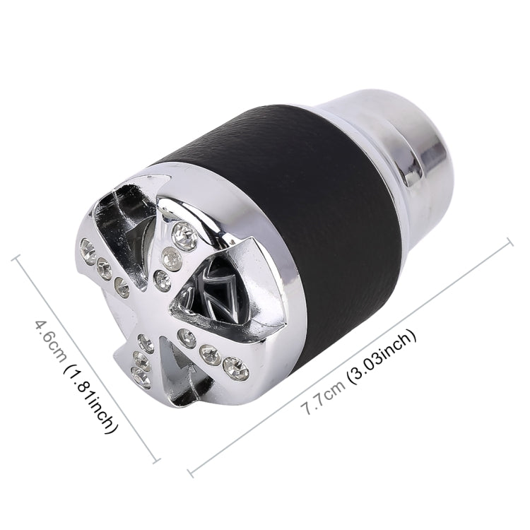 Universal Car Diamond Gear Shift Knob Modified Car Gear Shift Knob Auto Transmission Shift Lever Knob Gear Knobs(Silver) by buy2fix