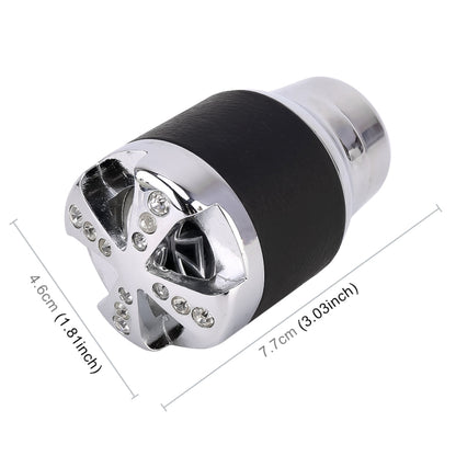Universal Car Diamond Gear Shift Knob Modified Car Gear Shift Knob Auto Transmission Shift Lever Knob Gear Knobs(Silver) by buy2fix