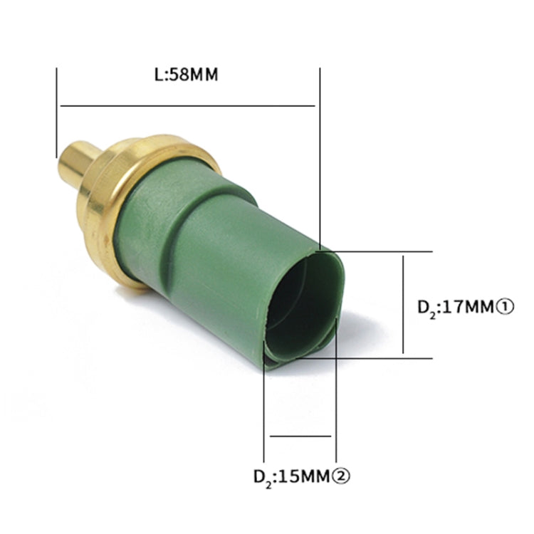 Car Coolant Water Temperature Sensor 059919501A for Audi / Volkswagen by buy2fix