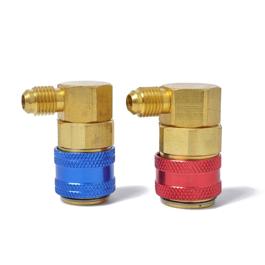 Car Air Conditioning Fluorine 90 Degree Quick Joints - Engine Fittings by buy2fix | Online Shopping UK | buy2fix