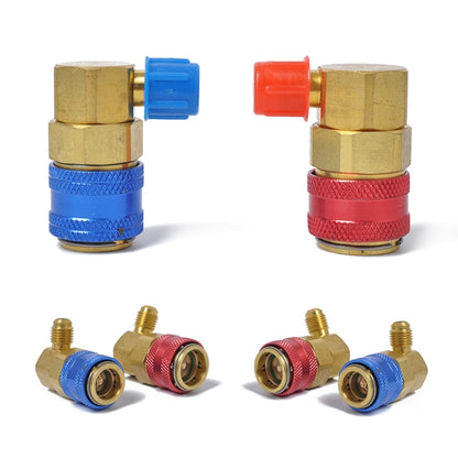 Car Air Conditioning Fluorine 90 Degree Quick Joints - Engine Fittings by buy2fix | Online Shopping UK | buy2fix