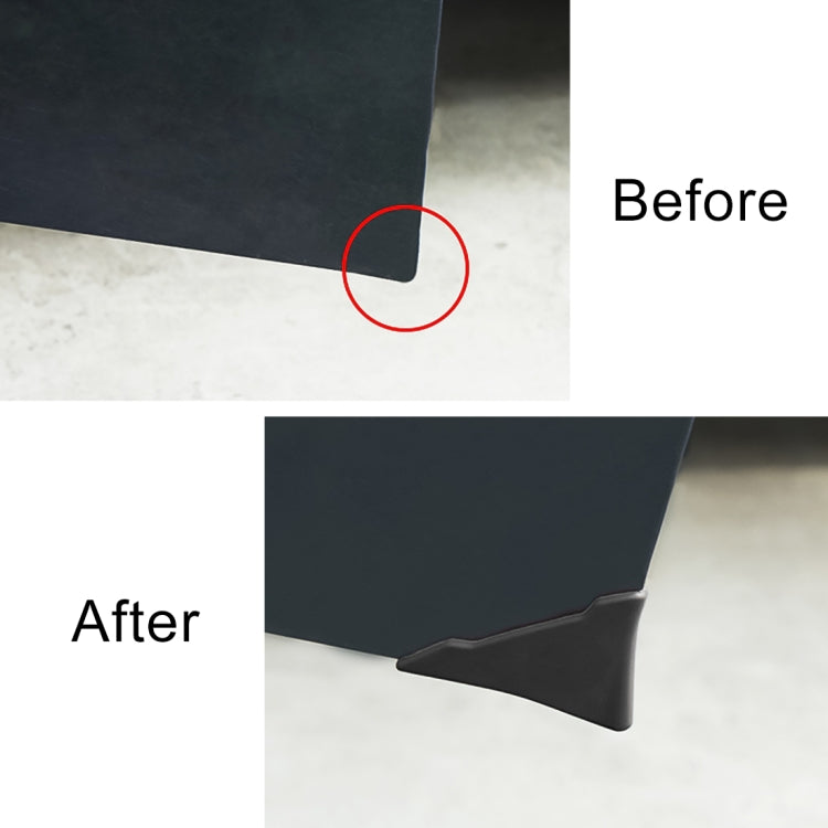 Universal Car Body Silicone Anti-collision Sticker Door corner Protector(Black) by buy2fix