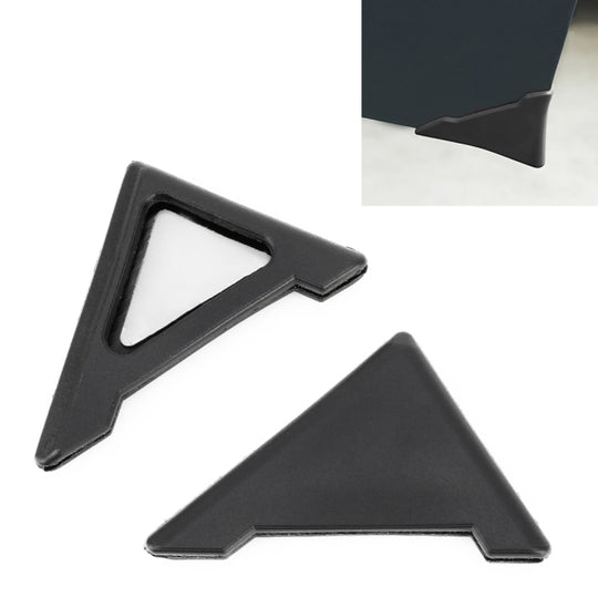 Autocollant universel Anti-collision en Silicone pour carrosserie de voiture, protecteur d'angle de porte (noir)