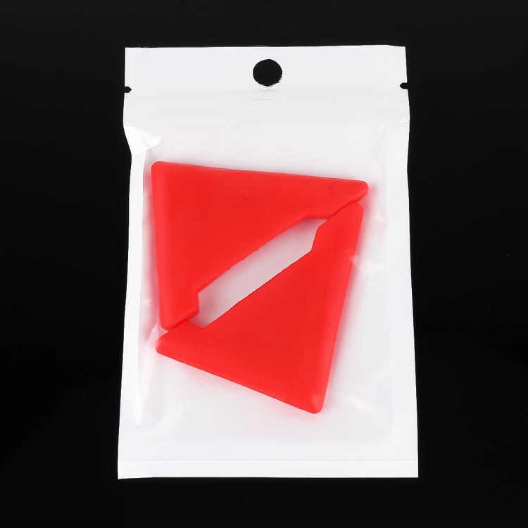 Universal Car Body Silicone Anti-collision Sticker Door corner Protector(Red) by buy2fix