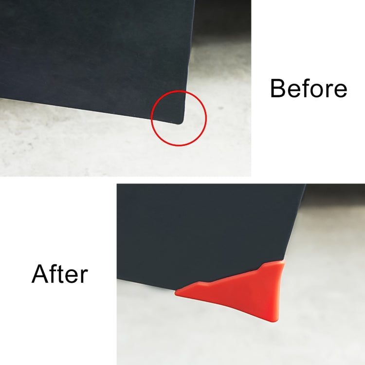 Universal Car Body Silicone Anti-collision Sticker Door corner Protector(Red) by buy2fix