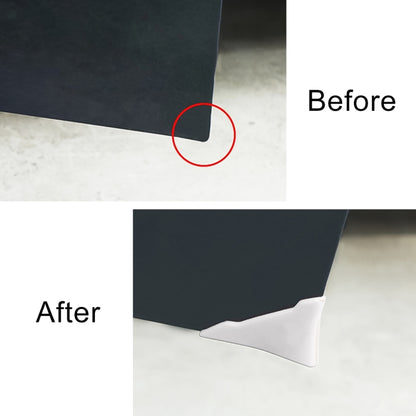 Universal Car Body Silicone Anti-collision Sticker Door corner Protector(White) by buy2fix