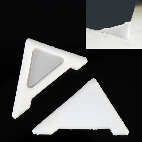 Universal Car Body Silicone Anti-collision Sticker Door corner Protector(White)