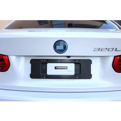 2 PCS/Set Zinc Alloy Steering Wheel Decoration Ring Sticker Logo Car Styling Modification Car Front Logo Ring Decoration Rear Cover Trim Hood Emblem Rings for BMW 3 Series(Blue) by buy2fix