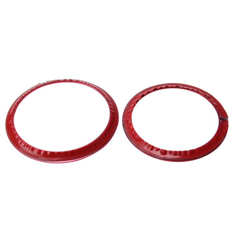 2 PCS/Set Zinc Alloy Steering Wheel Decoration Ring Sticker Logo Car Styling Modification Car Front Logo Ring Decoration Rear Cover Trim Hood Emblem Rings for BMW 3 Series(Red) by buy2fix