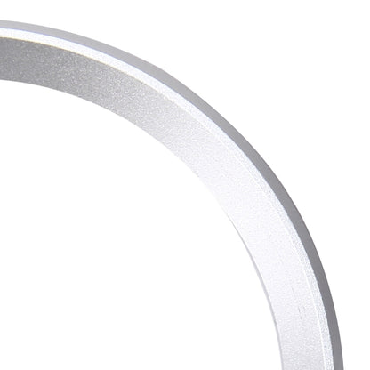 2 PCS/Set Zinc Alloy Steering Wheel Decoration Ring Sticker Logo Car Styling Modification Car Front Logo Ring Decoration Rear Cover Trim Hood Emblem Rings for BMW 3 Series(Silver) by buy2fix