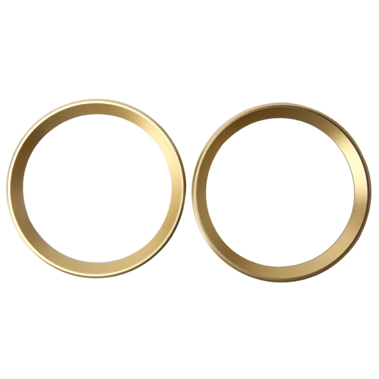 2 PCS Car Logo Decorative Circle Steering Wheel Decoration Ring Sticker Logo Car Styling Modification Car Front Logo Ring Decoration Rear Cover Trim Hood Emblem Rings for BMW 5 Series(Gold) by buy2fix