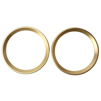 2 PCS Car Logo Decorative Circle Steering Wheel Decoration Ring Sticker Logo Car Styling Modification Car Front Logo Ring Decoration Rear Cover Trim Hood Emblem Rings for BMW 5 Series(Gold) by buy2fix
