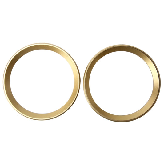 2 PCS Car Logo Decorative Circle Steering Wheel Decoration Ring Sticker Logo Car Styling Modification Car Front Logo Ring Decoration Rear Cover Trim Hood Emblem Rings for BMW 5 Series(Gold) by buy2fix
