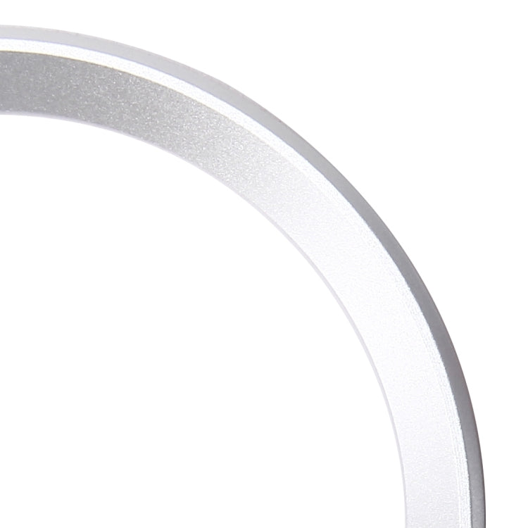 2 PCS Car Logo Decorative Circle Steering Wheel Decoration Ring Sticker Logo Car Styling Modification Car Front Logo Ring Decoration Rear Cover Trim Hood Emblem Rings for BMW 5 Series(Silver) by buy2fix