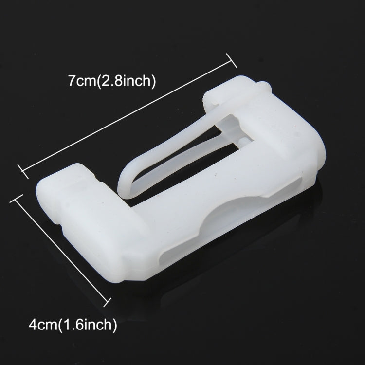 Universal Adjustable Car Seat Belt Buckle Plug Protective Cover Case(White) by buy2fix