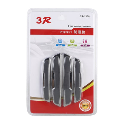 4 PCS Car Door Side Guard Anti Crash Strip Car Exterior Avoid Bumps Collsion Impact Protector Fashion Design Car Sticker(Grey) by buy2fix