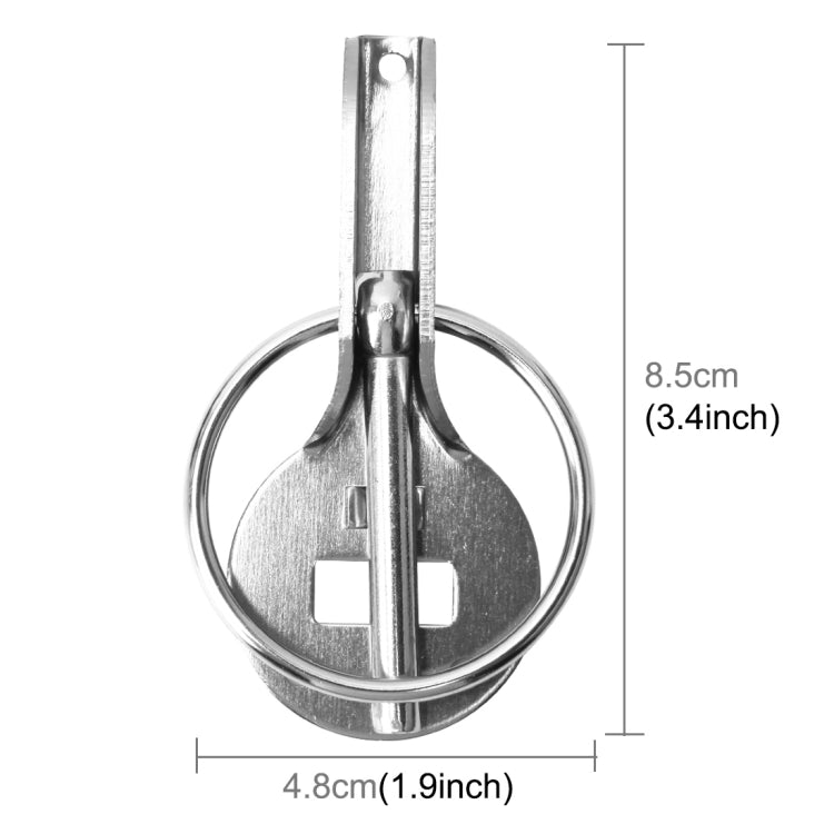 A Pair Universal Automobile Engine Cover Lock Carbon Fiber Hood Lock Car Modification Cover Lock Pull-type Engine Cover Lock Mount Bonnet Hood Pins Lock for Car Modification(Silver) - Locks & Hasps by buy2fix | Online Shopping UK | buy2fix