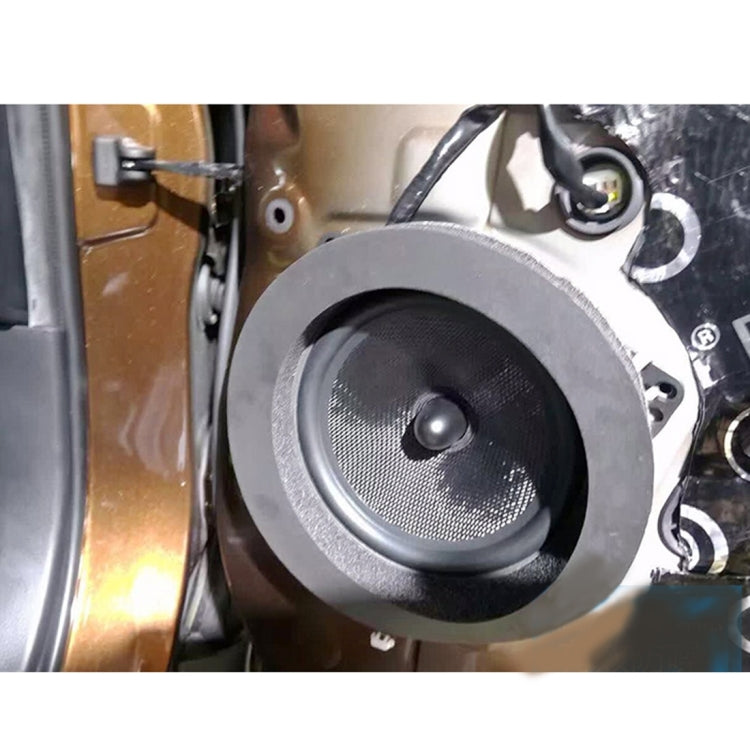 2 PCS Car Sound Insulation Speaker Soundproof Cotton with Self Adhesive Car Sound Insulation Cotton, Outer Diameter : 19.5 cm, Inner Diameter: 14.3 cm by buy2fix