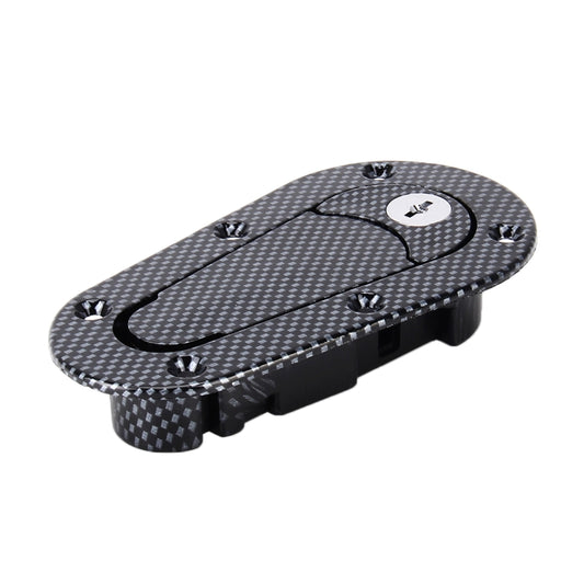 A Pair Car Carbon Fiber Cover Lock Modified Hood Lock General Racing Car Cover Lock(Carbon Black) - Locks & Hasps by buy2fix | Online Shopping UK | buy2fix