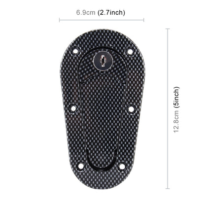 A Pair Car Carbon Fiber Cover Lock Modified Hood Lock General Racing Car Cover Lock(Carbon Black) - Locks & Hasps by buy2fix | Online Shopping UK | buy2fix