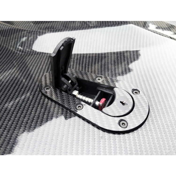 A Pair Car Carbon Fiber Cover Lock Modified Hood Lock General Racing Car Cover Lock(Carbon Black) - Locks & Hasps by buy2fix | Online Shopping UK | buy2fix