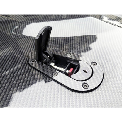 A Pair Car Carbon Fiber Cover Lock Modified Hood Lock General Racing Car Cover Lock(Carbon Black) - Locks & Hasps by buy2fix | Online Shopping UK | buy2fix
