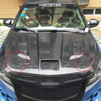 A Pair Car Carbon Fiber Cover Lock Modified Hood Lock General Racing Car Cover Lock(Carbon Black) - Locks & Hasps by buy2fix | Online Shopping UK | buy2fix
