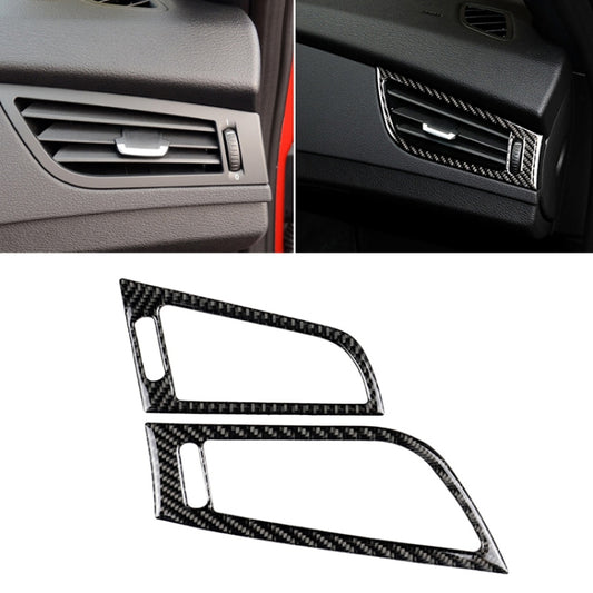 Car Carbon Fiber Side Air Outlet Panel Solid Color Decorative Sticker for BMW Z4 2009-2015, Suitable For Left Driving by buy2fix