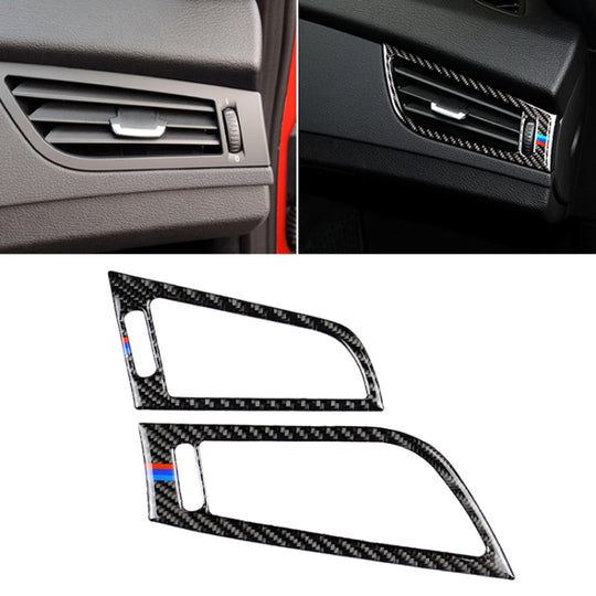 Panneau de sortie d'air latéral en Fiber de carbone pour voiture, autocollant décoratif tricolore pour BMW Z4 2009 – 2015, adapté à la conduite à gauche
