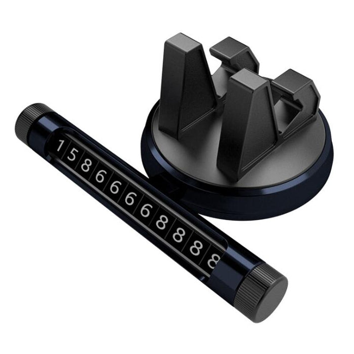 Multi-function Car Instrument Panel Mobile Phone Holder Temporary Parking Card(Black) by buy2fix