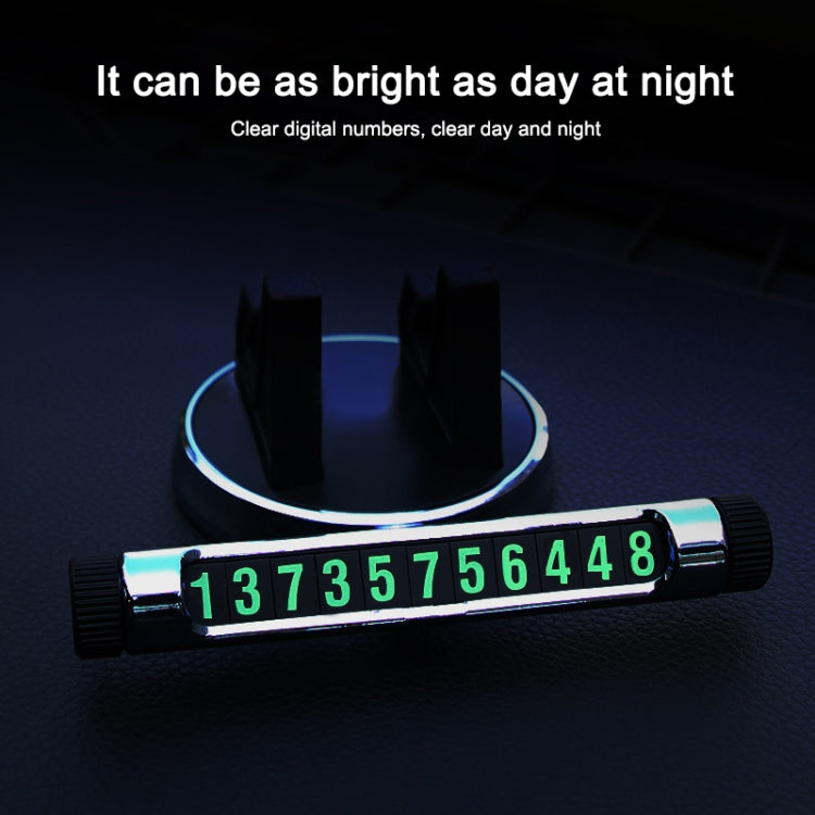 Multi-function Car Instrument Panel Mobile Phone Holder Temporary Parking Card(Black) by buy2fix