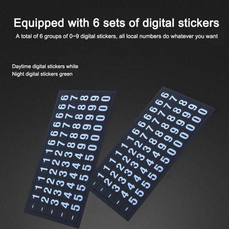 Multi-function Car Instrument Panel Mobile Phone Holder Temporary Parking Card(Gold) by buy2fix