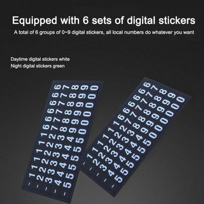 Multi-function Car Instrument Panel Mobile Phone Holder Temporary Parking Card(Gold) by buy2fix