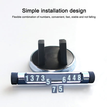 Multi-function Car Instrument Panel Mobile Phone Holder Temporary Parking Card(Gold) by buy2fix