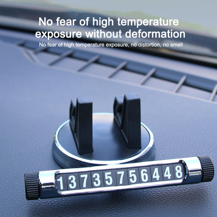 Multi-function Car Instrument Panel Mobile Phone Holder Temporary Parking Card(Gold) by buy2fix