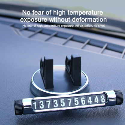 Multi-function Car Instrument Panel Mobile Phone Holder Temporary Parking Card(Gold) by buy2fix