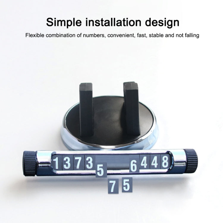 Multi-function Car Instrument Panel Mobile Phone Holder Temporary Parking Card(Red) by buy2fix