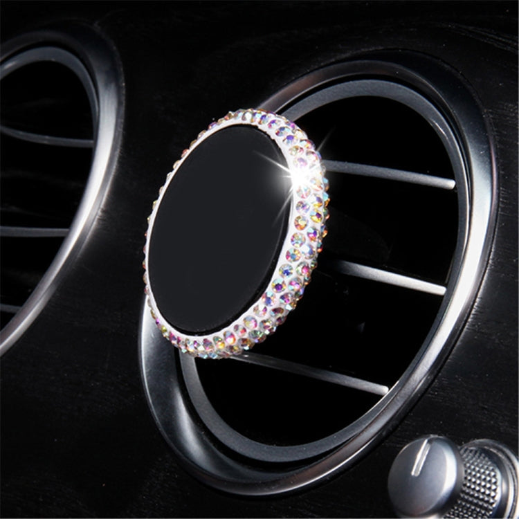 Car Diamond Magnetic Air Outlet Mobile Phone Holder (Colourful White) by buy2fix