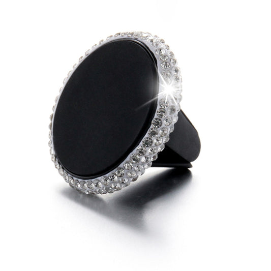 Car Diamond Magnetic Air Outlet Mobile Phone Holder(White) by buy2fix